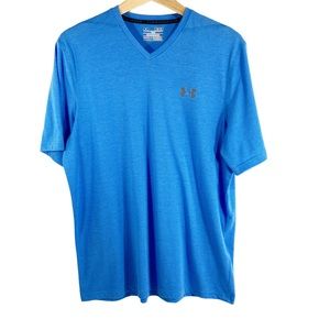 Under Armour Training Tee Micro-Striped Short Sleeve V-Neck T-shirt Men’s Medium